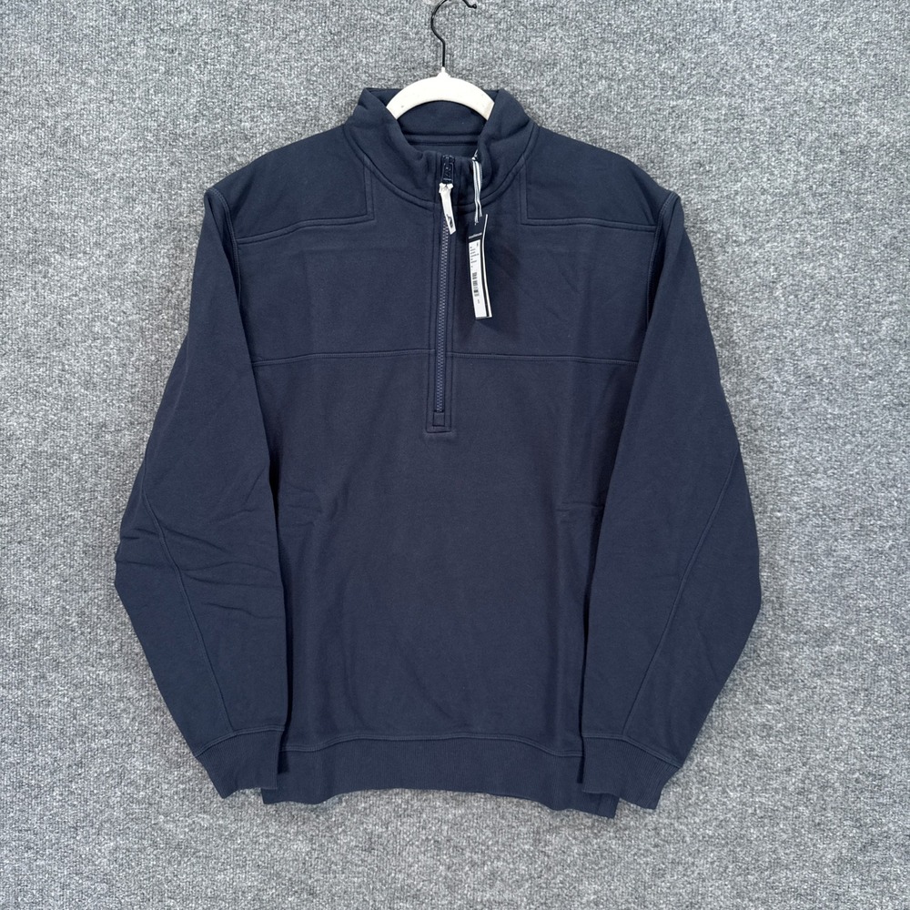 Vineyard Vines Shep Sweatshirt Men Small Blue 1/4 Zip Pullover Sweater NEW